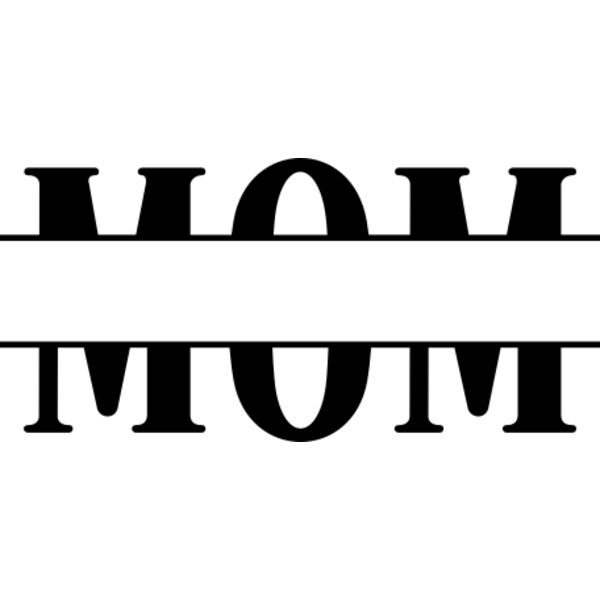 Mom Split Monogram SVG Thumbnail