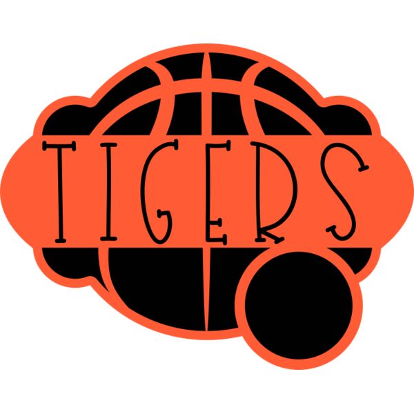 kld Tigers Basketball Frame Monogram Thumbnail