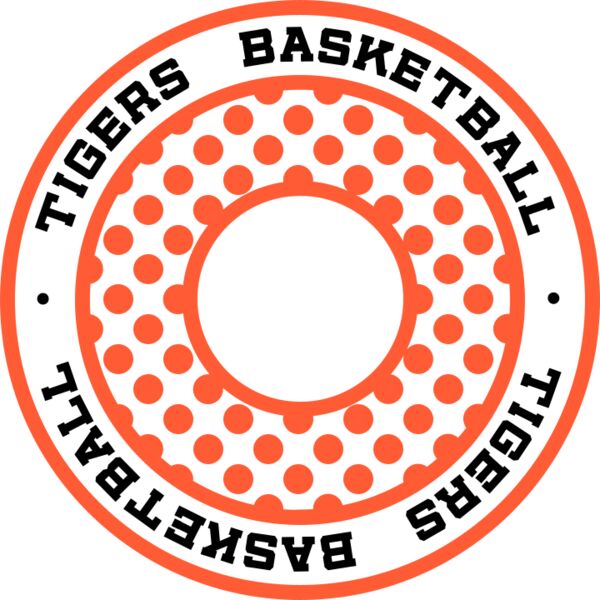 kld Tigers Basketball Polka Dot Monogram Thumbnail