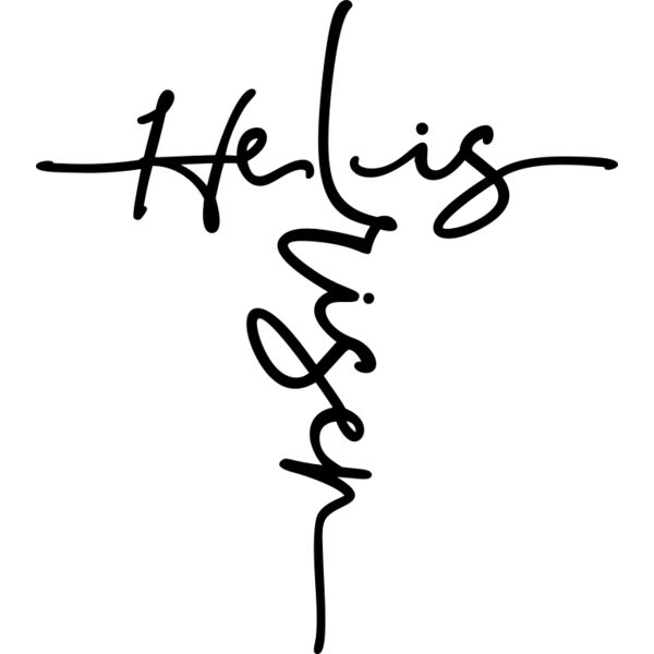 Easter Cross He Is Risen SVG Thumbnail